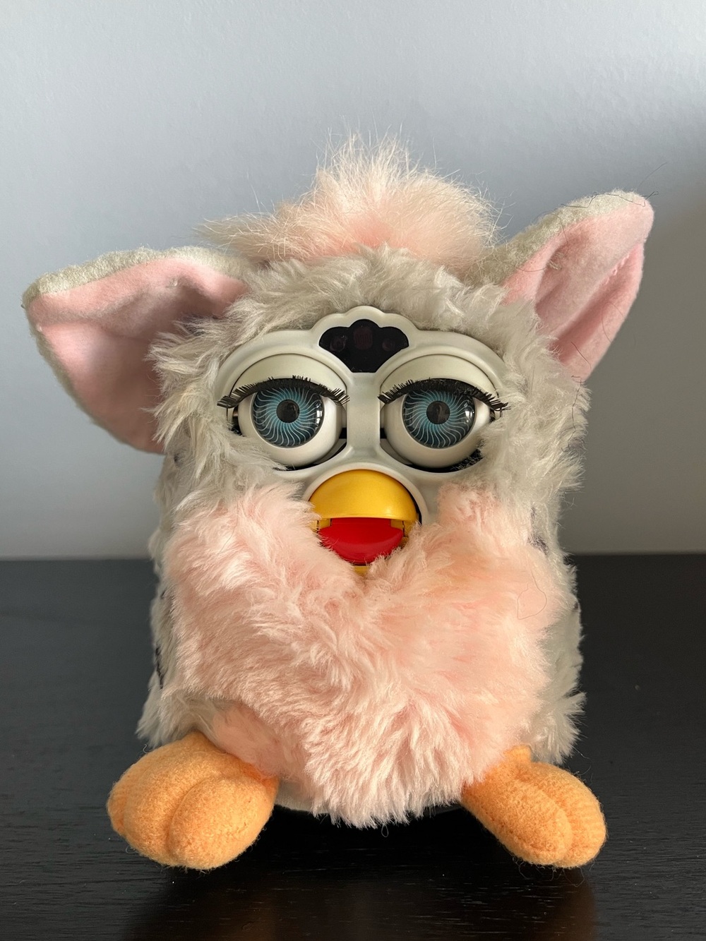 Rare 1998 Original Furby Tiger Electronics Snow Leopard Series 1 Tested & WORKS!